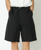 py-Light Mountain Cloth Shorts Black-Snow Peak