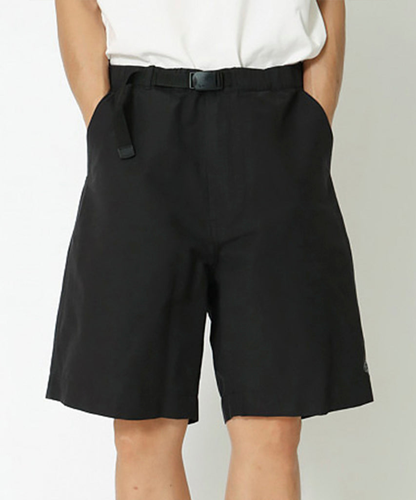 py-Light Mountain Cloth Shorts Black-Snow Peak