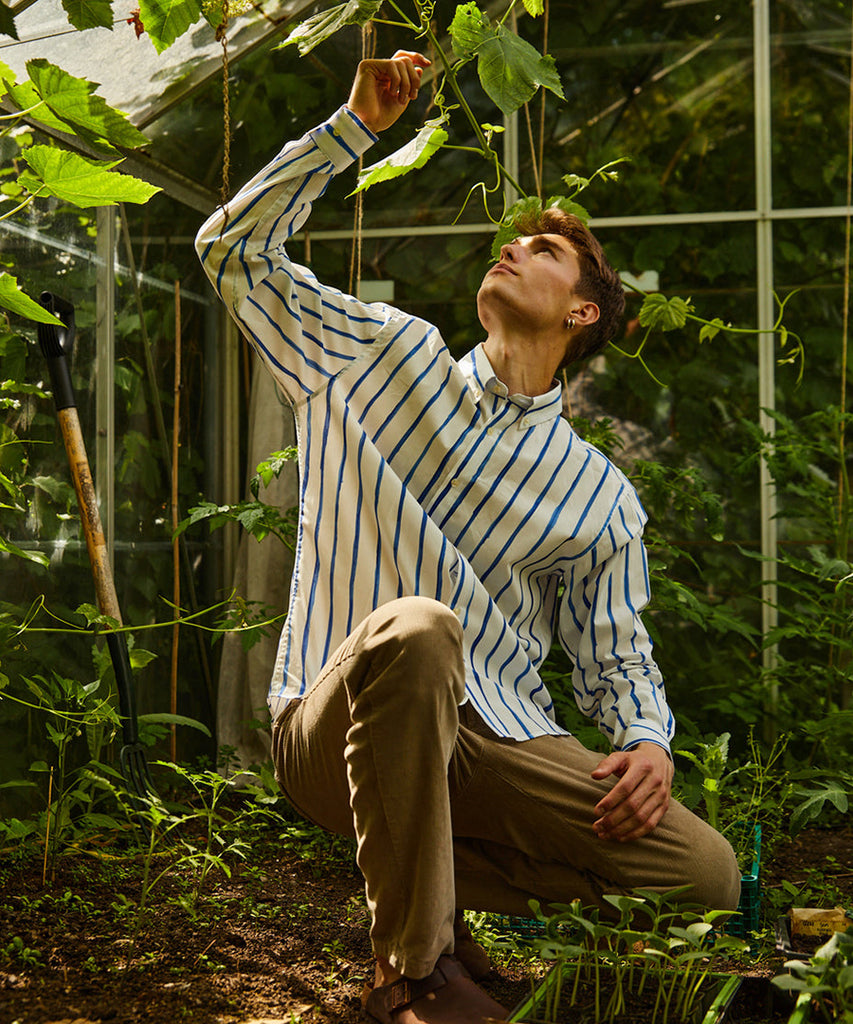 Stem Shirt - Blue Stripe-Forét-PYDK