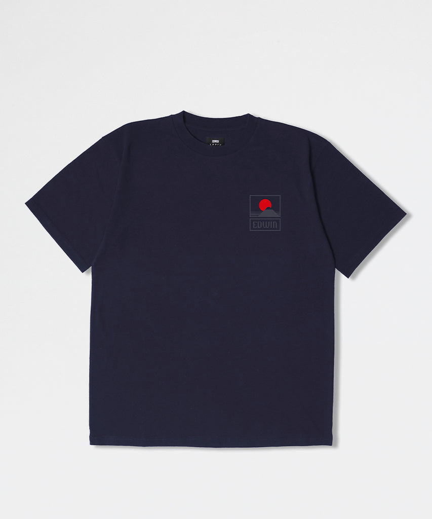 Sunset On Mt Fuji TS - Single Jersey 100% Cotton 160g Navy-Edwin-Packyard DK