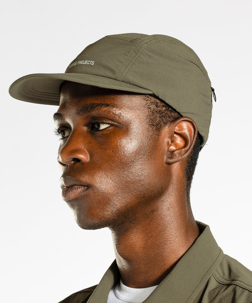 Travel 5 Panel Cap Forest Green-Norse Projects-Packyard DK