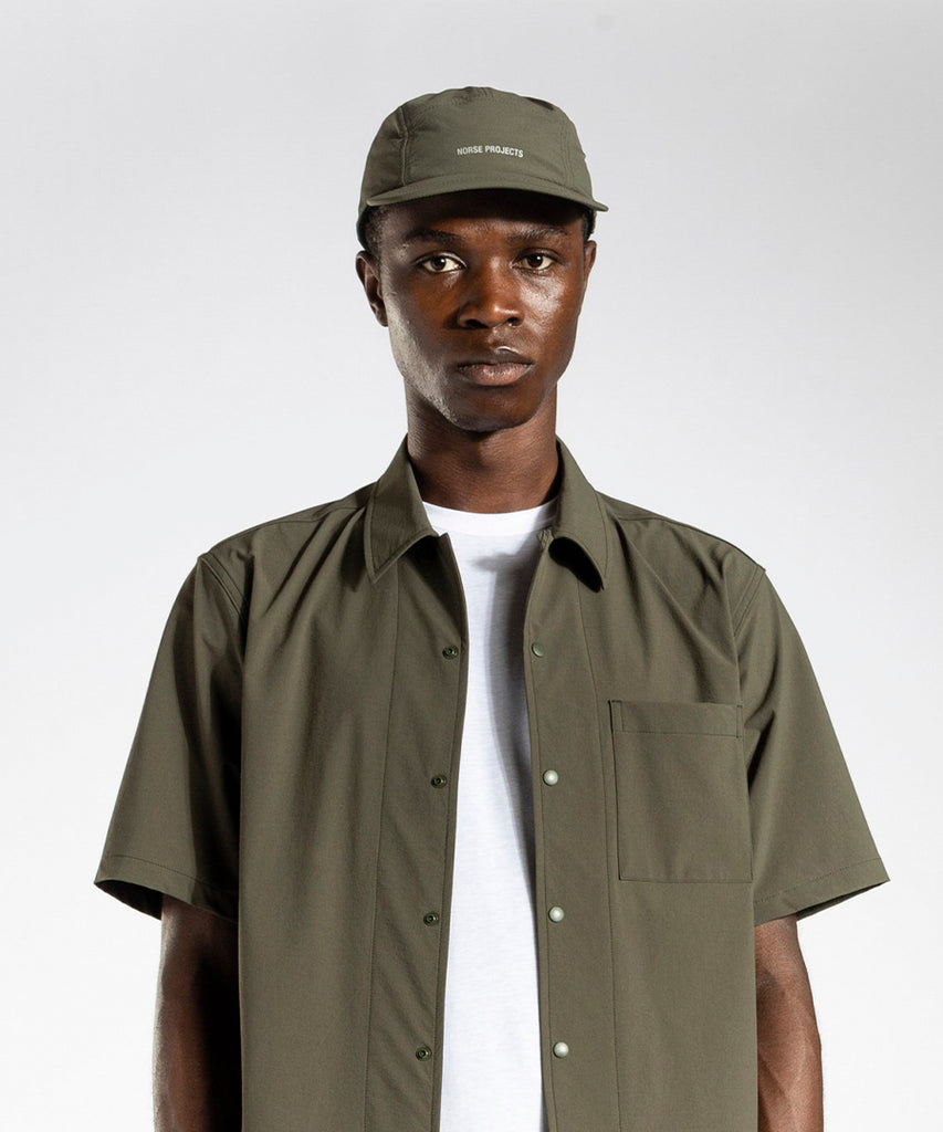 Travel 5 Panel Cap Forest Green-Norse Projects-Packyard DK