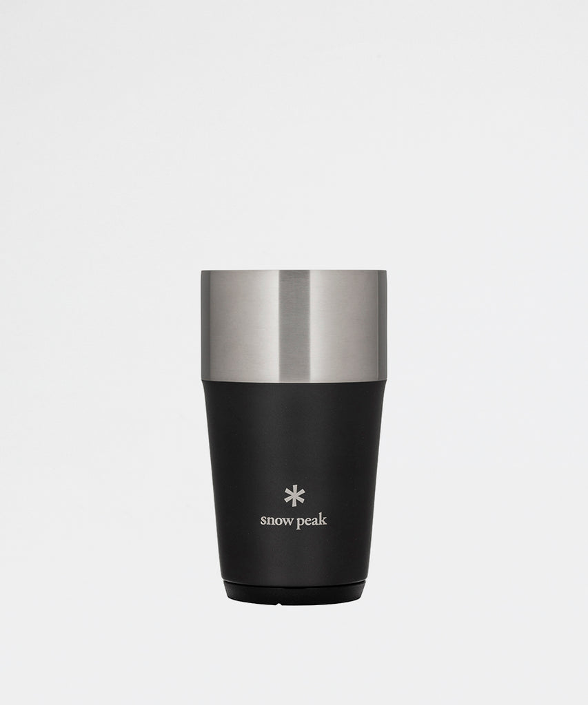 py-Vacume Beer Tumbler 16oz Black-Snow Peak