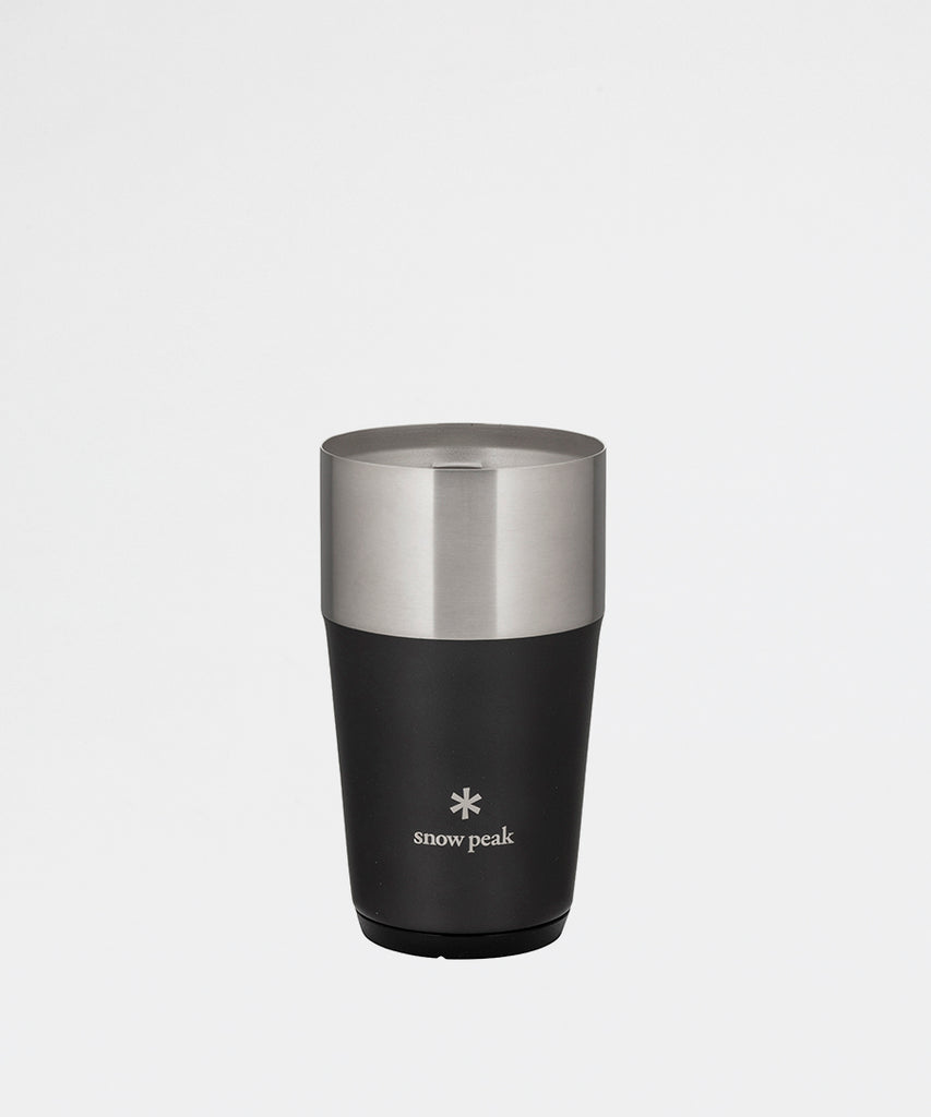 py-Vacume Beer Tumbler 16oz Black-Snow Peak