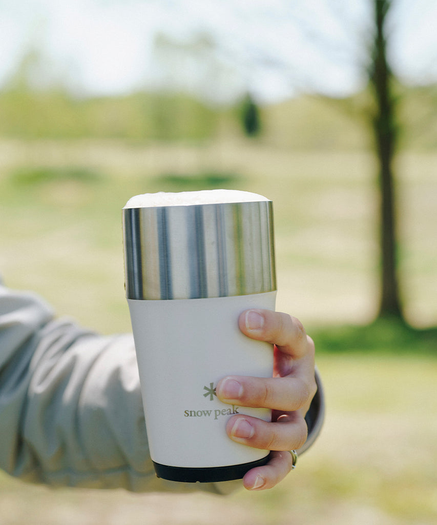 py-Vacume Beer Tumbler 16oz Olive-Snow Peak