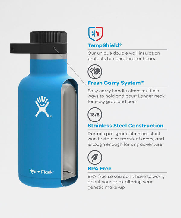 Wide Growler 64 Black-HydroFlask-Packyard DK
